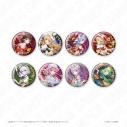 【グッズ-バッチ】東方Project キャラディショナルトイ 東方Project トレーディング箔押しラメ缶バッジ(全8種)の画像