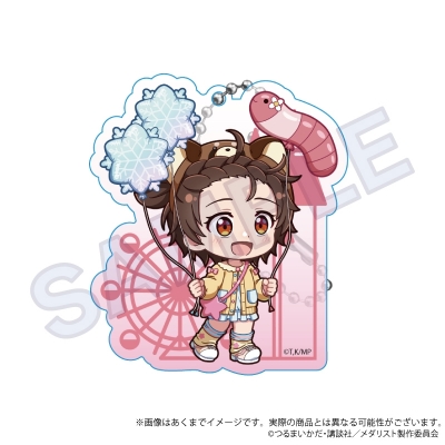 【グッズ-キーホルダー】メダリスト トレーディングミニキャラアクリルキーホルダー テーマパークver.