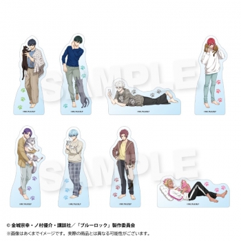 グッズ-置きもの】ブルーロック アクリルブロック 猫と戯れver. 糸師 