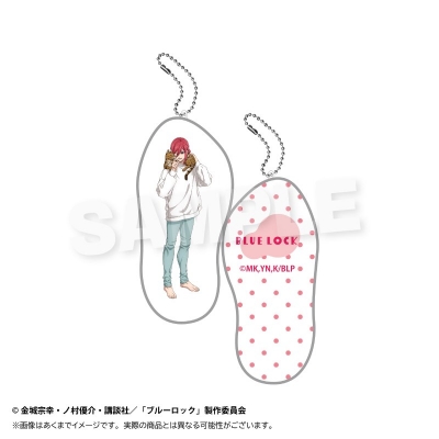 【グッズ-キーホルダー】ブルーロック クッションキーホルダー 猫と戯れver. 千切 豹馬