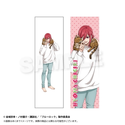 【グッズ-クッションカバー】ブルーロック ロングクッションカバー 猫と戯れver. 千切 豹馬