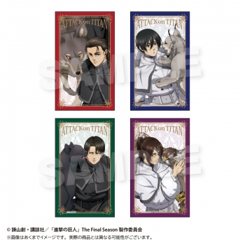 グッズ-置きもの】進撃の巨人 アクリルブロック ウィンターアニマルver 