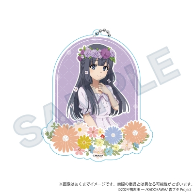 【グッズ-キーホルダー】「青春ブタ野郎」シリーズ ビッグアクリルキーホルダー 花冠ver. 牧之原翔子
