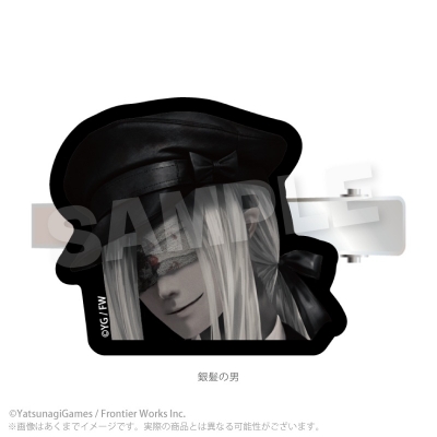 【グッズ-ヘアバンド】文字化化 前髪クリップ アイドルver. 銀髪の男