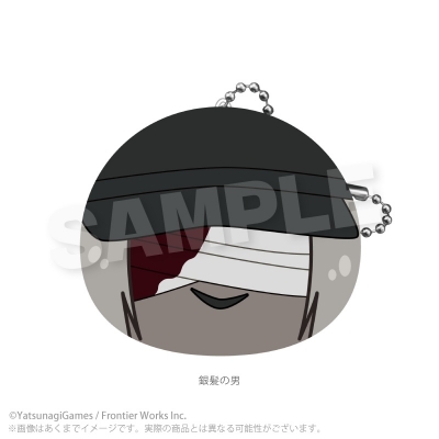 【グッズ-キーホルダー】文字化化 クッションキーホルダー アイドルver. 銀髪の男