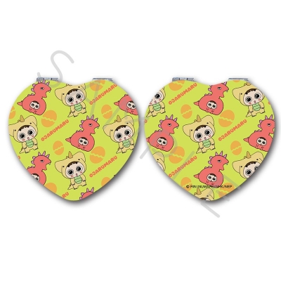 【グッズ-ミラー】TVアニメ「おじゃる丸」 コンパクトミラー(ハート) デザインE