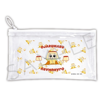 【グッズ-ポーチ】TVアニメ「おじゃる丸」 フラットクリアポーチ デザインC