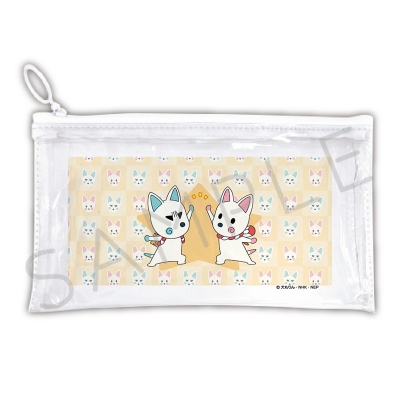 【グッズ-ポーチ】TVアニメ「おじゃる丸」 フラットクリアポーチ デザインD