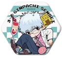 【グッズ-バッチ】TVアニメ『3年Z組銀八先生』 六角形缶バッジ(ちぽっけシリーズ第2弾) YA(坂田銀八)の画像