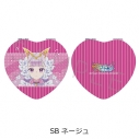 【グッズ-ミラー】『プリンセッション・オーケストラ』 ハート型コンパクトミラー SB(ネージュ)の画像