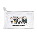 【グッズ-ポーチ】『幼稚園WARS』 フラットクリアポーチ デザインDの画像