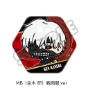 【グッズ-バッチ】TVアニメ『東京喰種トーキョーグール』 六角形缶バッジ MB(金木 研)戦闘服verの画像