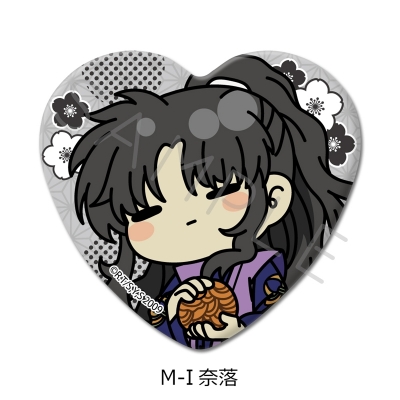 【グッズ-バッチ】『犬夜叉』 ハート型缶バッジ M-I(奈落)