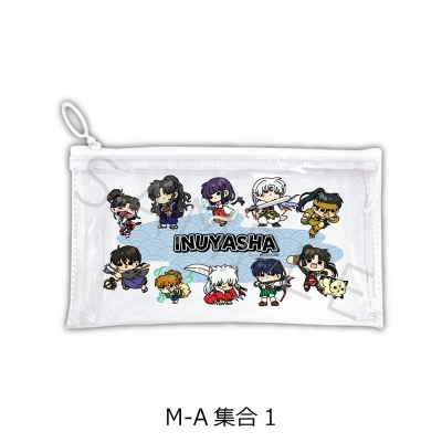 【グッズ-ポーチ】『犬夜叉』 フラットクリアポーチ M-A(集合1)