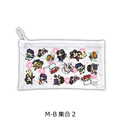 【グッズ-ポーチ】『犬夜叉』 フラットクリアポーチ M-B(集合2)