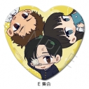 【グッズ-バッチ】TVアニメ「矢野くんの普通の日々」 ハート型缶バッジ E(集合)の画像