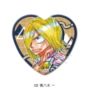 【グッズ-バッチ】『弱虫ペダル』 ハート型缶バッジ SE (青八木 一)の画像