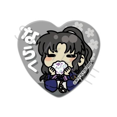 【グッズ-バッチ】犬夜叉 ハート型缶バッジ M-SI(奈落)