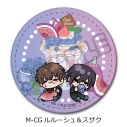 【グッズ-バッチ】コードギアス 反逆のルルーシュ 第5弾 レザーバッジ(丸形) M-CG (ルルーシュ&スザク)の画像