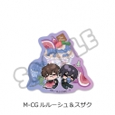 【グッズ-ステッカー】コードギアス 反逆のルルーシュ 第5弾 クリアステッカー M-CG (ルルーシュ&スザク)の画像