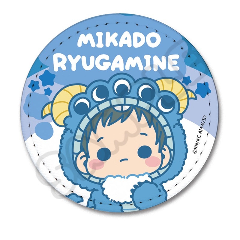 【グッズ-バッチ】TVアニメ「デュラララ!!×2」 レザーバッジ(丸形)MB(竜ヶ峰 帝人)