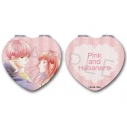 【グッズ-ミラー】『ピンクとハバネロ』 コンパクトミラー(ハート)デザインAの画像