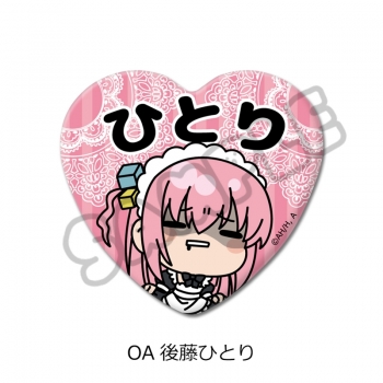 グッズ-バッチ】アニメ「ぼっち・ざ・ろっく！」 ハート型缶バッジ OA 