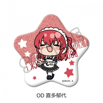 グッズ-バッチ】アニメ「ぼっち・ざ・ろっく！」 星型缶バッジ OD(喜多 