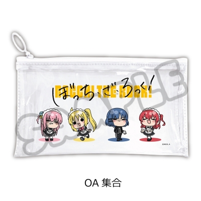 【グッズ-ポーチ】アニメ「ぼっち・ざ・ろっく!」 フラットクリアポーチ OA(集合)