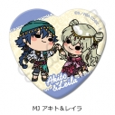 【グッズ-バッチ】コードギアス 亡国のアキト ハート型缶バッジ MJ (アキト&レイラ)の画像