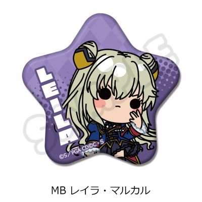 【グッズ-バッチ】コードギアス 亡国のアキト 星形缶バッジ MB (レイラ・マルカル)