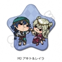 【グッズ-バッチ】コードギアス 亡国のアキト 星形缶バッジ MJ (アキト&レイラ)の画像