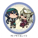 【グッズ-バッチ】コードギアス 亡国のアキト レザーバッジ(丸形) MJ (アキト&レイラ)の画像