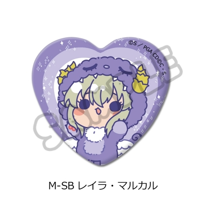 【グッズ-バッチ】コードギアス 亡国のアキト 第2弾 ハート型缶バッジ M-SB (レイラ・マルカル)