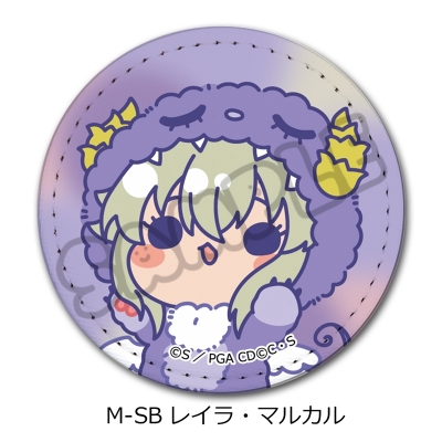 【グッズ-バッチ】コードギアス 亡国のアキト 第2弾 レザーバッジ(丸形) M-SB (レイラ・マルカル)