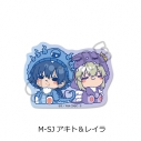 【グッズ-ステッカー】コードギアス 亡国のアキト 第2弾 クリアステッカー M-SJ (アキト&レイラ)の画像
