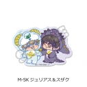 【グッズ-ステッカー】コードギアス 亡国のアキト 第2弾 クリアステッカー M-SK (ジュリアス&スザク)の画像