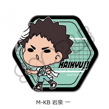 グッズ-バッチ】ハイキュー!! 六角形缶バッジ(mochocho) M-KB(岩泉 一 
