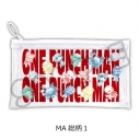 【グッズ-ポーチ】アニメ「ワンパンマン」 フラットクリアポーチ MA(総柄1)の画像