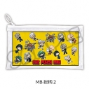 【グッズ-ポーチ】アニメ「ワンパンマン」 フラットクリアポーチ MB(総柄2)の画像