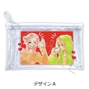 【グッズ-ポーチ】『ラブ★コン』 フラットクリアポーチ デザインAの画像