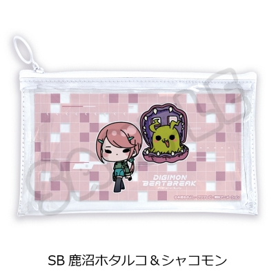 【グッズ-ポーチ】TVアニメ『DIGIMON BEATBREAK』 第2弾 フラットクリアポーチ SB(鹿沼ホタルコ&シャコモン)