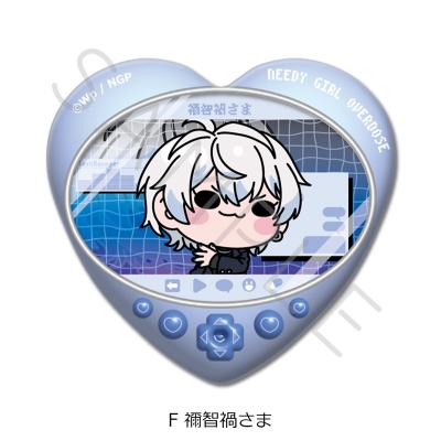 【グッズ-バッチ】アニメ「NEEDY GIRL OVERDOSE」 ハート型缶バッジ F(禰智禍さま)
