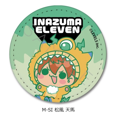 【グッズ-バッチ】『イナズマイレブン 英雄たちのヴィクトリーロード』 レザーバッジ(丸形) M-SI(松風 天馬)