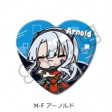 【グッズ-バッチ】『コードギアス 奪還のロゼ』 ハート型缶バッジ M-F(アーノルド)の画像