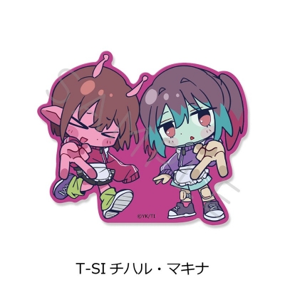 【グッズ-ステッカー】アニメ『銀河特急 ミルキー☆サブウェイ』 第5弾 クリアカードステッカー(ちぽっけ) T-SI(チハル・マキナ)