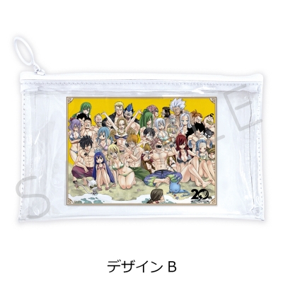【グッズ-ポーチ】「FAIRY TAIL」 フラットクリアポーチ デザインB