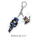 【グッズ-キーホルダー】FAIRY TAIL 第2弾 2連アクリルキーホルダー B(ガジル&リリー)の画像