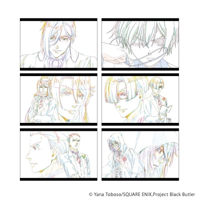【グッズ-ポストカード】アニメ「黒執事 -寄宿学校編-」 ポストカード6枚セット01/寄宿学校編セット(原画イラスト)