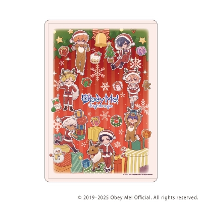 【グッズ-ファイル】Obey Me! Nightbringer キャラクリアケース14/クリスマスver.(レトロアートイラスト)
